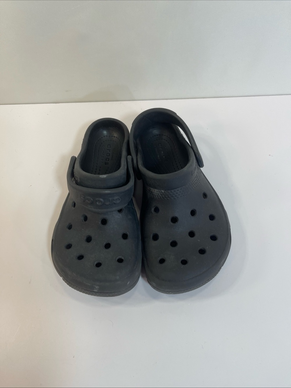 Crocs Classic Youth Size C12 Black Boys Rubber/ Water Play Shoe GUC